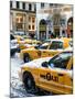Urban Scene with Yellow Taxis-Philippe Hugonnard-Mounted Photographic Print
