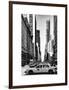 Urban Scene with Yellow Taxis-Philippe Hugonnard-Framed Art Print