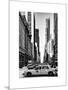 Urban Scene with Yellow Taxis-Philippe Hugonnard-Mounted Art Print