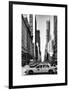 Urban Scene with Yellow Taxis-Philippe Hugonnard-Framed Art Print