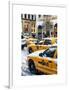 Urban Scene with Yellow Taxis-Philippe Hugonnard-Framed Art Print