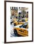 Urban Scene with Yellow Taxis-Philippe Hugonnard-Framed Art Print