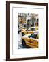 Urban Scene with Yellow Taxis-Philippe Hugonnard-Framed Art Print