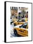 Urban Scene with Yellow Taxis-Philippe Hugonnard-Framed Stretched Canvas