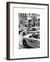 Urban Scene with Yellow Taxis-Philippe Hugonnard-Framed Art Print