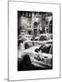 Urban Scene with Yellow Taxis-Philippe Hugonnard-Mounted Art Print