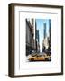 Urban Scene with Yellow Taxis-Philippe Hugonnard-Framed Art Print