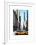 Urban Scene with Yellow Taxis-Philippe Hugonnard-Framed Art Print