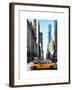 Urban Scene with Yellow Taxis-Philippe Hugonnard-Framed Art Print