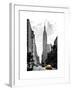 Urban Scene, Yellow Cab, Empire State Buildings and Macy's Views, Midtown Manhattan, NYC-Philippe Hugonnard-Framed Art Print