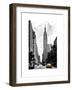 Urban Scene, Yellow Cab, Empire State Buildings and Macy's Views, Midtown Manhattan, NYC-Philippe Hugonnard-Framed Art Print