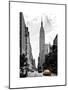 Urban Scene, Yellow Cab, Empire State Buildings and Macy's Views, Midtown Manhattan, NYC-Philippe Hugonnard-Mounted Art Print