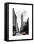Urban Scene, Yellow Cab, Empire State Buildings and Macy's Views, Midtown Manhattan, NYC-Philippe Hugonnard-Framed Stretched Canvas