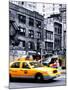 Urban Scene, Yellow Taxi, 34th St, Downtown Manhattan, New York, United States, Art Colors-Philippe Hugonnard-Mounted Photographic Print