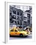 Urban Scene, Yellow Taxi, 34th St, Downtown Manhattan, New York, United States, Art Colors-Philippe Hugonnard-Framed Premium Photographic Print