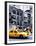 Urban Scene, Yellow Taxi, 34th St, Downtown Manhattan, New York, United States, Art Colors-Philippe Hugonnard-Framed Premium Photographic Print