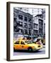 Urban Scene, Yellow Taxi, 34th St, Downtown Manhattan, New York, United States, Art Colors-Philippe Hugonnard-Framed Premium Photographic Print