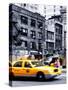 Urban Scene, Yellow Taxi, 34th St, Downtown Manhattan, New York, United States, Art Colors-Philippe Hugonnard-Stretched Canvas