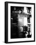 Urban Sign, Broadway, Manhattan, New York, White Frame, Old Black and White Photography-Philippe Hugonnard-Framed Art Print