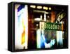 Urban Sign, Broadway Sign at Times Square by Night, Manhattan, New York, United States, USA-Philippe Hugonnard-Framed Stretched Canvas