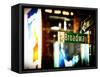 Urban Sign, Broadway Sign at Times Square by Night, Manhattan, New York, United States, USA-Philippe Hugonnard-Framed Stretched Canvas