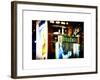 Urban Sign, Broadway Sign at Times Square by Night, Manhattan, New York, White Frame-Philippe Hugonnard-Framed Art Print