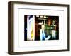 Urban Sign, Broadway Sign at Times Square by Night, Manhattan, New York, White Frame-Philippe Hugonnard-Framed Art Print