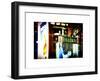 Urban Sign, Broadway Sign at Times Square by Night, Manhattan, New York, White Frame-Philippe Hugonnard-Framed Art Print