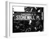 Urban Sign, Christopher Street and Stonewall Place, Greenwich Village District, Manhattan, New York-Philippe Hugonnard-Framed Premium Photographic Print