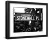 Urban Sign, Christopher Street and Stonewall Place, Greenwich Village District, Manhattan, New York-Philippe Hugonnard-Framed Photographic Print