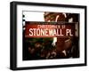 Urban Sign, Christopher Street and Stonewall Place, Greenwich Village District, Manhattan, New York-Philippe Hugonnard-Framed Photographic Print