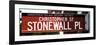 Urban Sign, Christopher Street and Stonewall Place, Greenwich Village, Manhattan, New York-Philippe Hugonnard-Framed Photographic Print
