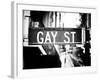 Urban Sign, Gay Street, Greenwich Village District, Manhattan, New York, Old-Philippe Hugonnard-Framed Photographic Print