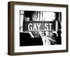 Urban Sign, Gay Street, Greenwich Village District, Manhattan, New York, Old-Philippe Hugonnard-Framed Photographic Print