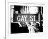 Urban Sign, Gay Street, Greenwich Village District, Manhattan, New York, Old-Philippe Hugonnard-Framed Photographic Print