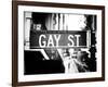 Urban Sign, Gay Street, Greenwich Village District, Manhattan, New York, Old-Philippe Hugonnard-Framed Photographic Print