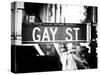 Urban Sign, Gay Street, Greenwich Village District, Manhattan, New York, Old-Philippe Hugonnard-Stretched Canvas