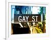 Urban Sign, Gay Street, Greenwich Village District, Manhattan, New York, USA, Colors Photography-Philippe Hugonnard-Framed Photographic Print