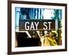 Urban Sign, Gay Street, Greenwich Village District, Manhattan, New York, USA, Colors Photography-Philippe Hugonnard-Framed Photographic Print