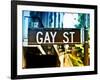 Urban Sign, Gay Street, Greenwich Village District, Manhattan, New York, USA, Colors Photography-Philippe Hugonnard-Framed Photographic Print