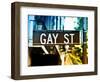 Urban Sign, Gay Street, Greenwich Village District, Manhattan, New York, USA, Colors Photography-Philippe Hugonnard-Framed Photographic Print