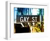 Urban Sign, Gay Street, Greenwich Village District, Manhattan, New York, USA, Colors Photography-Philippe Hugonnard-Framed Photographic Print