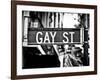 Urban Sign, Gay Street, Greenwich Village District, Manhattan, New York, USA-Philippe Hugonnard-Framed Photographic Print