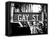 Urban Sign, Gay Street, Greenwich Village District, Manhattan, New York, USA-Philippe Hugonnard-Framed Stretched Canvas