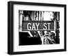 Urban Sign, Gay Street, Greenwich Village District, Manhattan, New York, USA-Philippe Hugonnard-Framed Photographic Print