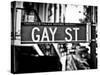 Urban Sign, Gay Street, Greenwich Village District, Manhattan, New York, USA-Philippe Hugonnard-Stretched Canvas