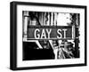 Urban Sign, Gay Street, Greenwich Village District, Manhattan, New York, USA-Philippe Hugonnard-Framed Photographic Print