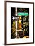 Urban Signs, Central Park, Manhattan, New York, United States, White Frame, Full Size Photography-Philippe Hugonnard-Framed Art Print