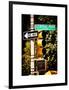 Urban Signs, Central Park, Manhattan, New York, United States, White Frame, Full Size Photography-Philippe Hugonnard-Framed Art Print