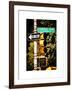 Urban Signs, Central Park, Manhattan, New York, United States, White Frame, Full Size Photography-Philippe Hugonnard-Framed Art Print